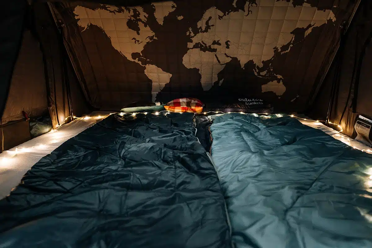 Rooftop tent heater: For cold days in spring, fall or winter