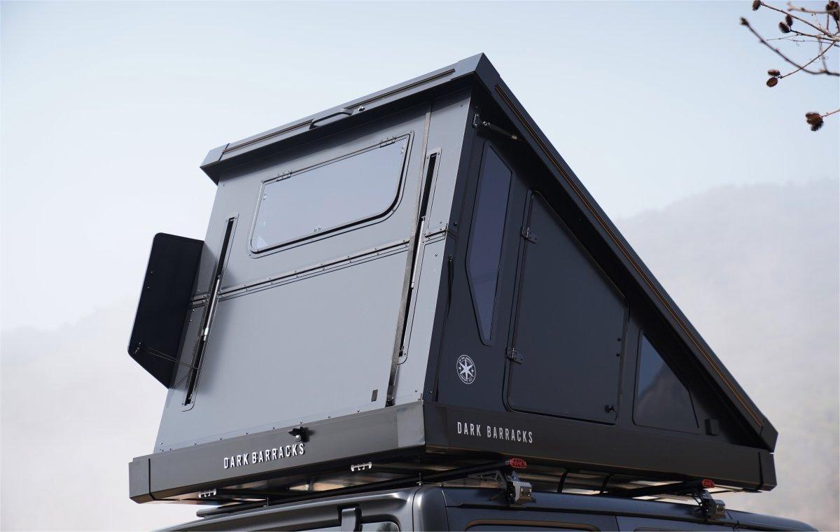 Dark Barracks roof tent from Campwerk